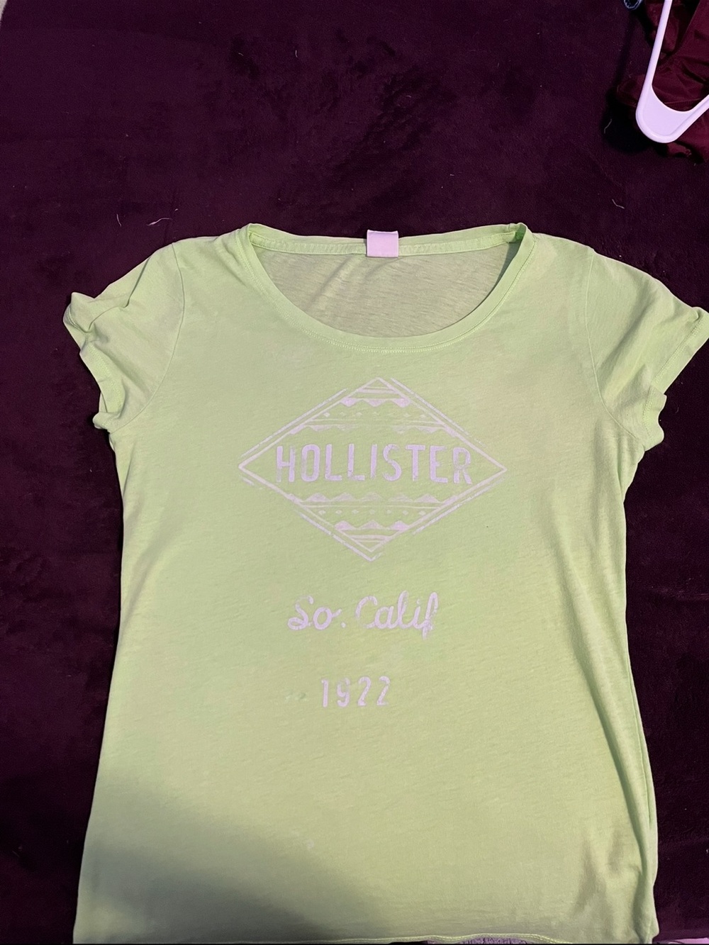 Hollister Neon Lime Graphic Tee
